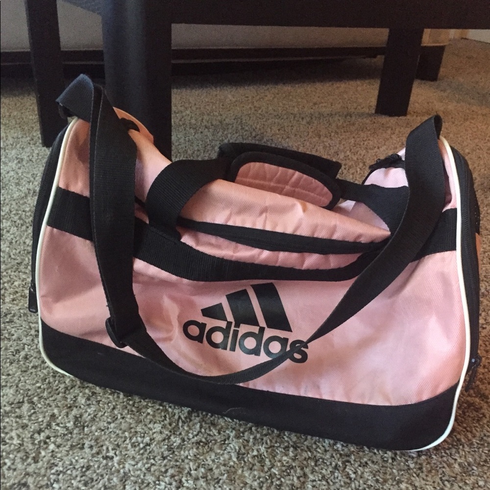 Adidas pink duffel bag